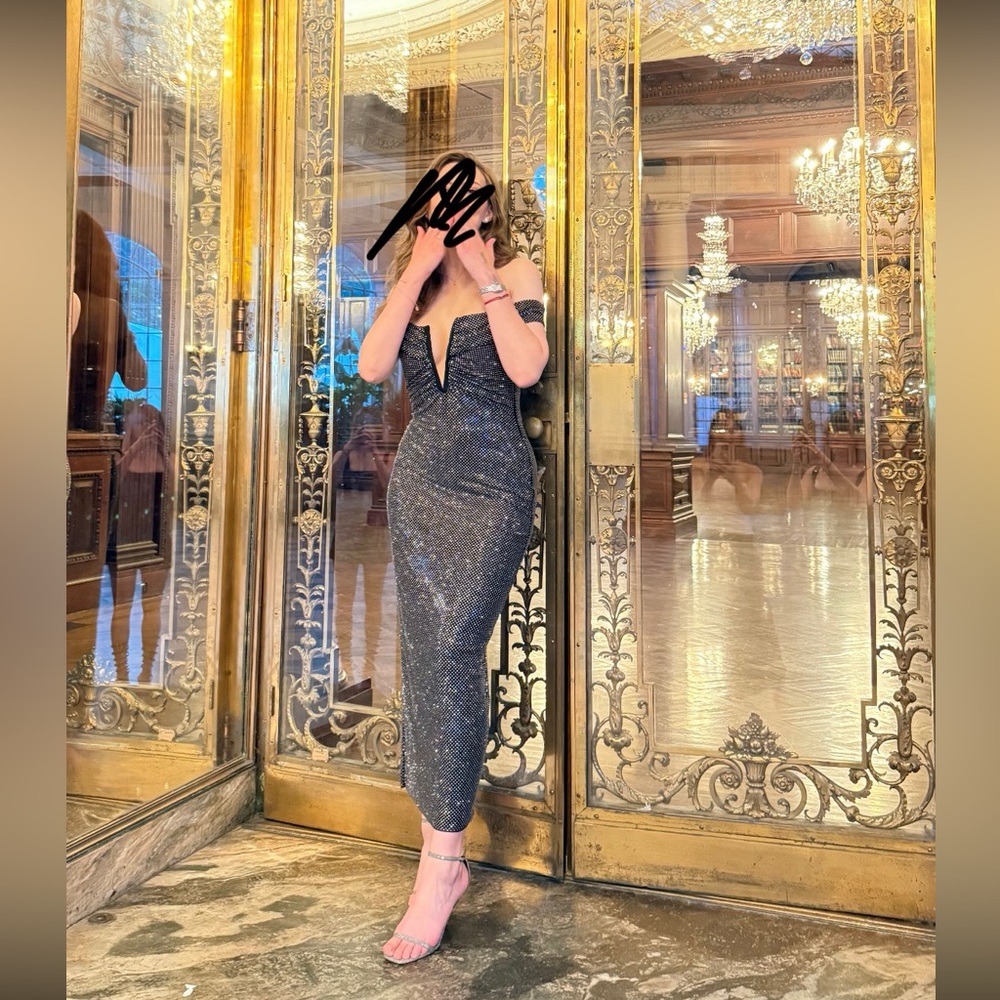 Self-portrait rhinestone dress